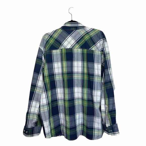 CE Schmidt Workwear‎ Mens XL Button Down Long Sleeve Cotton Blend Shirt Plaid - Picture 3 of 8